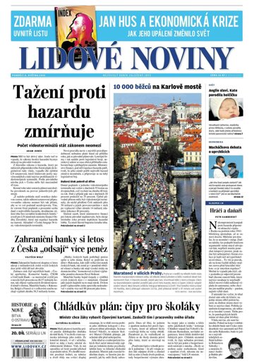 Obálka e-magazínu Lidové noviny 4.5.2015