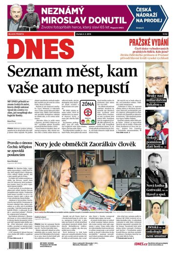 Obálka e-magazínu MF Dnes 4.2.2016