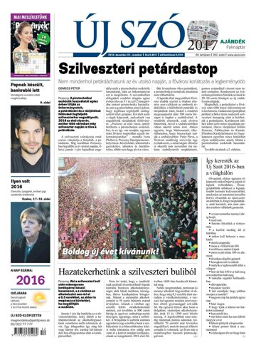 Obálka e-magazínu Új Szó 31.12.2016-1