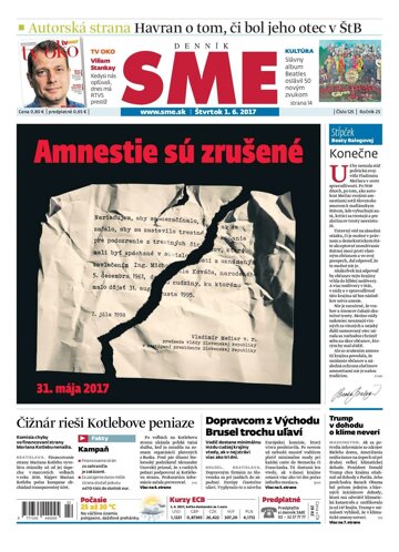 Obálka e-magazínu SME 1.6.2017