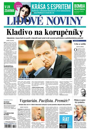 Obálka e-magazínu Lidové noviny 8.6.2017