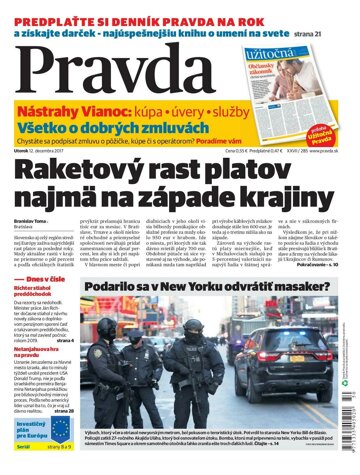 Obálka e-magazínu Pravda 12.12.2017