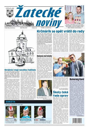 Obálka e-magazínu Žatecké noviny 19/2015