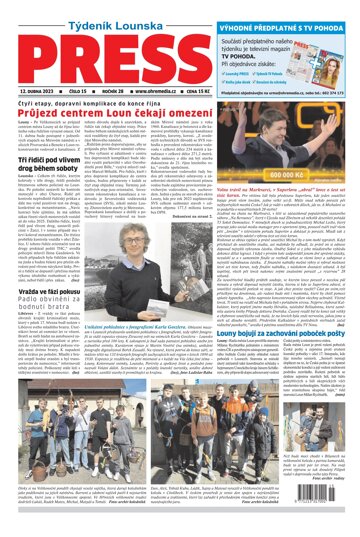 Obálka e-magazínu Lounský press 15/23