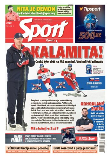 Obálka e-magazínu Sport 18.5.2023