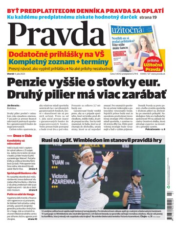 Obálka e-magazínu Pravda 4. 7. 2023