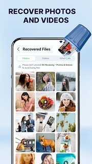 Snímek obrazovky aplikace All Recovery - Photos & Videos