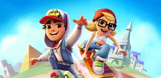 Snímek obrazovky aplikace Subway Surfers