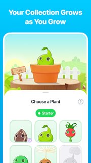 Snímek obrazovky aplikace Plant Nanny 2