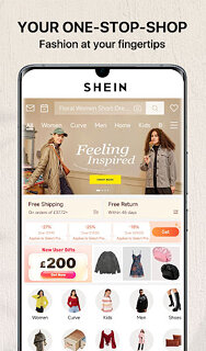 Snímek obrazovky aplikace SHEIN-Shopping Online