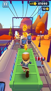 Snímek obrazovky aplikace Subway Surfers