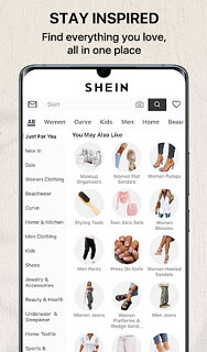 Snímek obrazovky aplikace SHEIN-Shopping Online