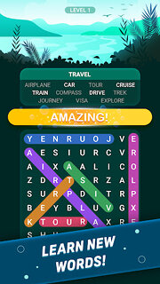 Snímek obrazovky aplikace Word Search Explorer